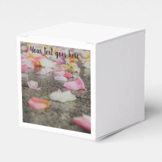 wedding confetti rose petal favor box