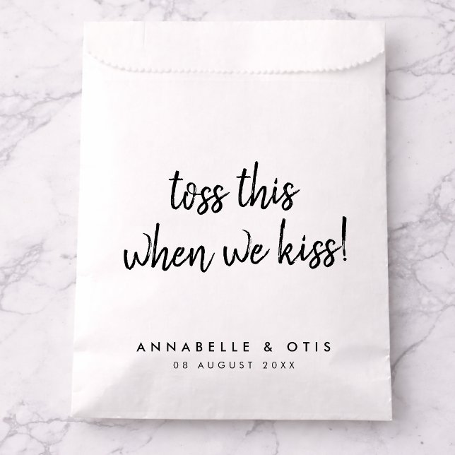 Wedding Confetti | Toss this when we Kiss Favour Bag (Creator Uploaded)