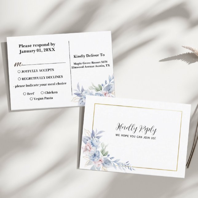 Wedding Confirmation Postcard from Floral List (Creator Uploaded)