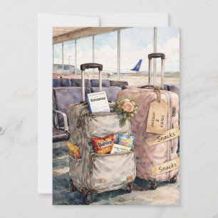 Wedding Congratulations Honeymoon Trip Snacks Card