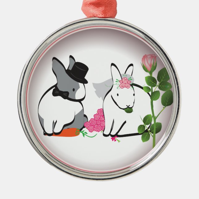 WEDDING CONGRATULATIONS! METAL ORNAMENT (Front)