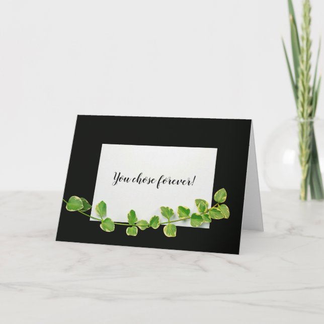 Wedding Congratulations Note Card (Front)