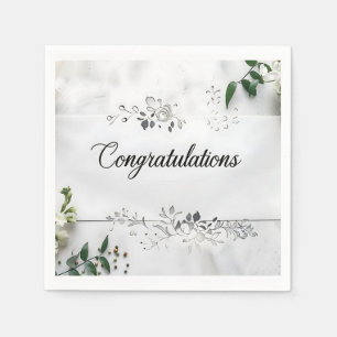 Wedding Congratulations Paper Napkin