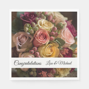 Wedding Congratulations Paper Napkins