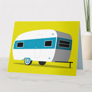 WEDDING CONGRATULATIONS RETRO CAMPER CARD