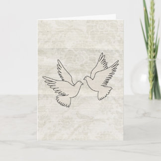 Wedding Congratulations Two Doves Card