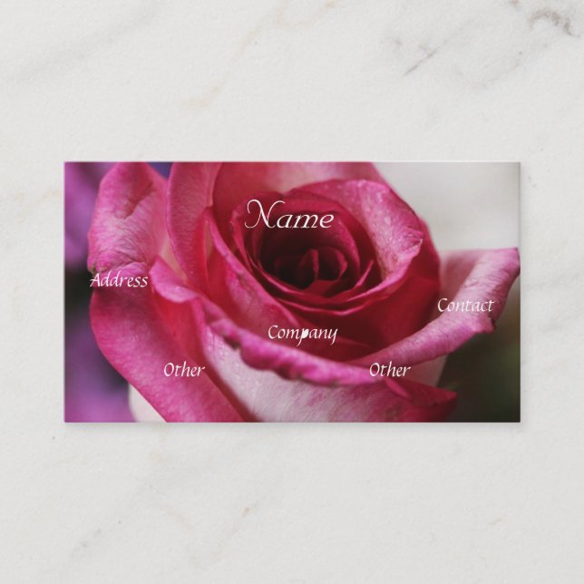 Wedding Consultant Business Card (Front)
