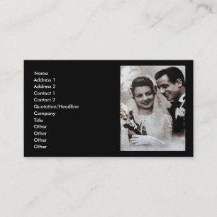 Wedding Consultant Vintage Business Card