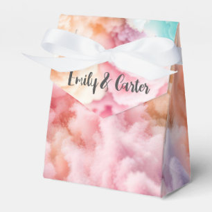 Wedding Cotton Candy Abstract Favor Box