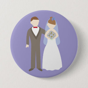 Wedding Couple 3 Inch Round Button