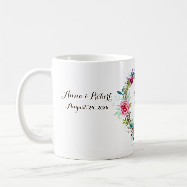 Wedding couple coffee Mug (Left)