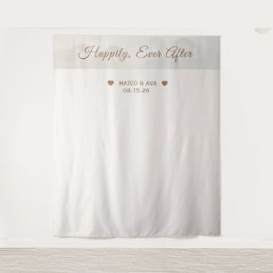 Wedding Couple Custom Backdrop Tapestry