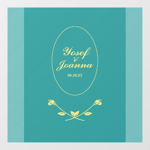 Wedding Couple Floor Decal and Sticker