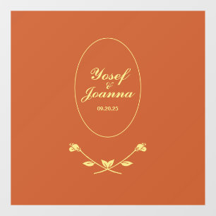 Wedding Couple Floor Decal and Sticker