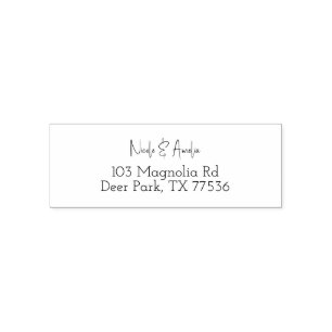 Wedding Couple Housewarming Newly engaged gift Self-inking Stamp