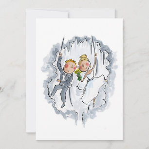 Wedding Couple in a cave Invitation