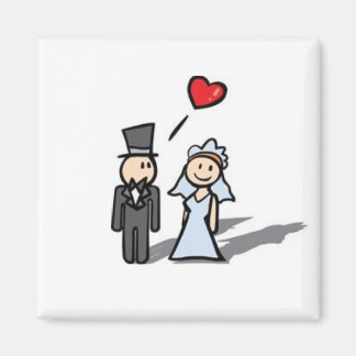Wedding couple magnet