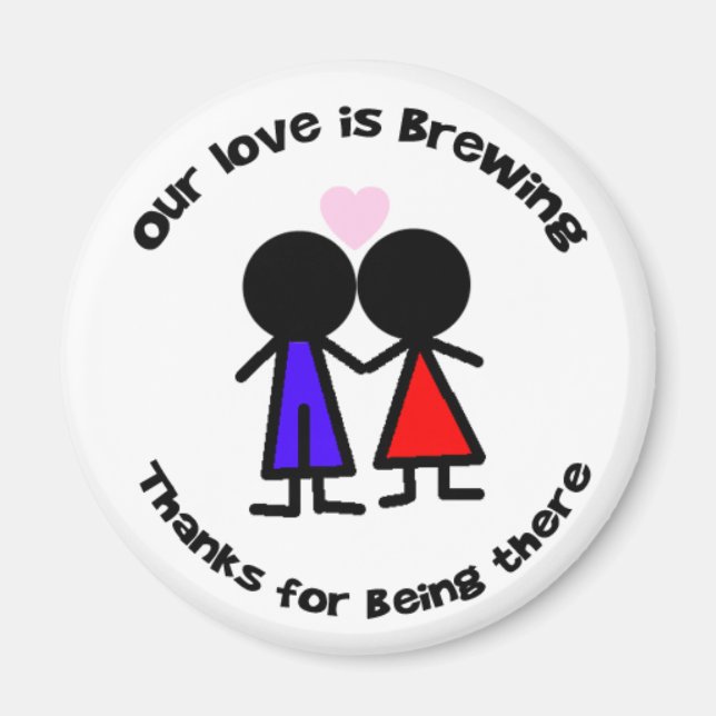 Wedding Couple Magnet (Front)