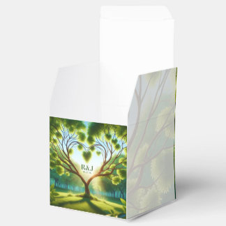 Wedding Couple Monogram Favour Box