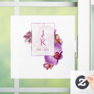 Wedding Couple Monogram Floor Decal & Sticker