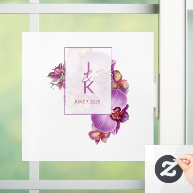 Wedding Couple Monogram Floor Decal & Sticker (Home)