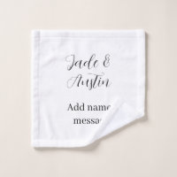 Wedding couple name message date romantic elegant
