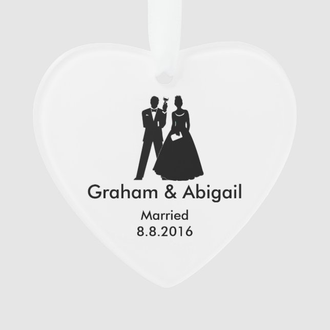 Wedding Couple Ornament (Front)