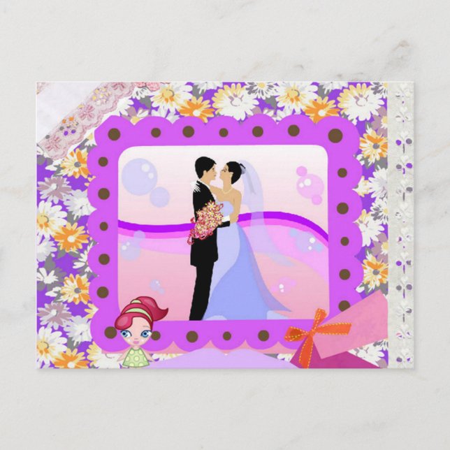 wedding couple postcard (Front)