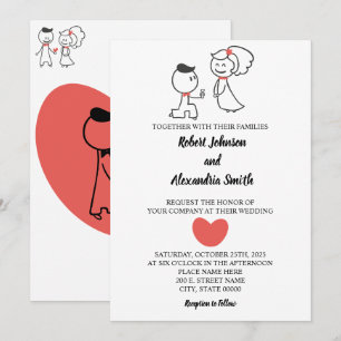 Wedding Couple Wedding Invitation
