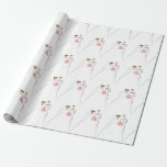 Wedding Couple Wrapping Paper<br><div class="desc">To the dear couple, as you look forward to all you're dreaming of, may you be blessed with love and happiness forever!</div>