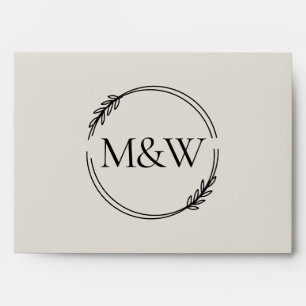 Wedding Cream Invitation Color Palette Envelope