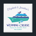 Wedding Cruise Save the Date Magnet<br><div class="desc">Get everyone aboard for your high seas wedding cruise.</div>