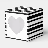 Wedding cupcake black white striped