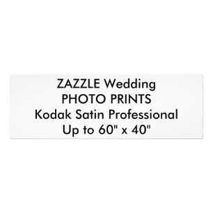 Wedding Custom 36" x 12" Professional Photo Prints