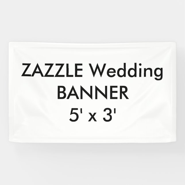 Wedding Custom Banner 5' x 3' (Horizontal)