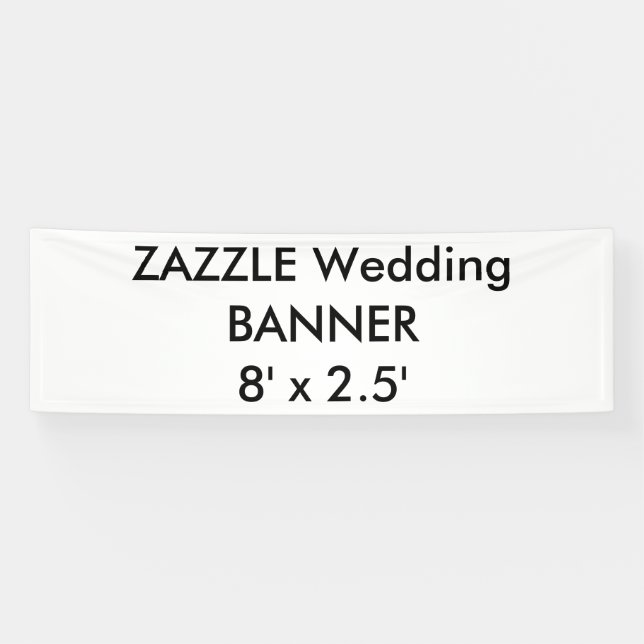Wedding Custom Banner 8' x 2.5' (Horizontal)