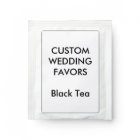 Wedding Custom Favours BLACK TEA BAG FOIL WRAPPED 