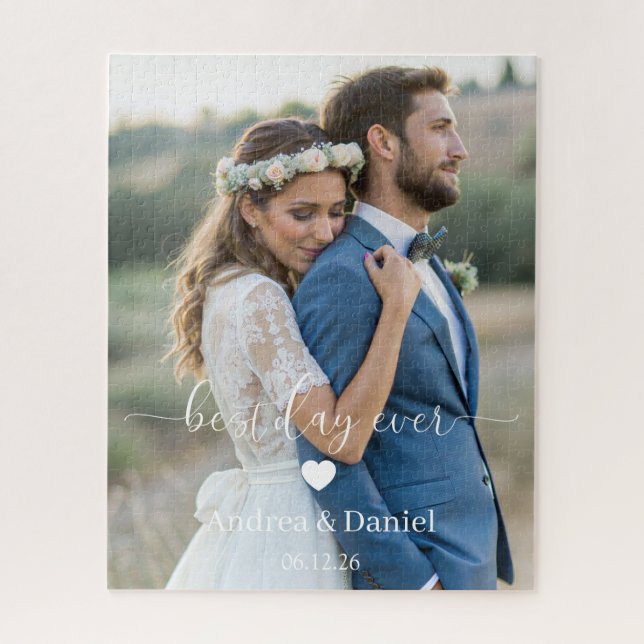 Wedding Custom Photo Game Puzzle (Vertical)