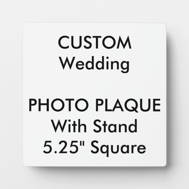 Wedding Custom Photo Plaque 5.25" Square (Front)