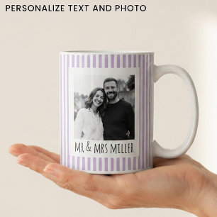 Wedding Custom Retro Purple Bachelorette Party Coffee Mug