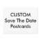 Wedding Custom Save The Date Invitation Postcards