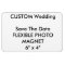 Wedding Custom Save The Date Photo Fridge Magnet
