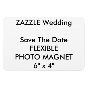 Wedding Custom Save The Date Photo Fridge Magnet