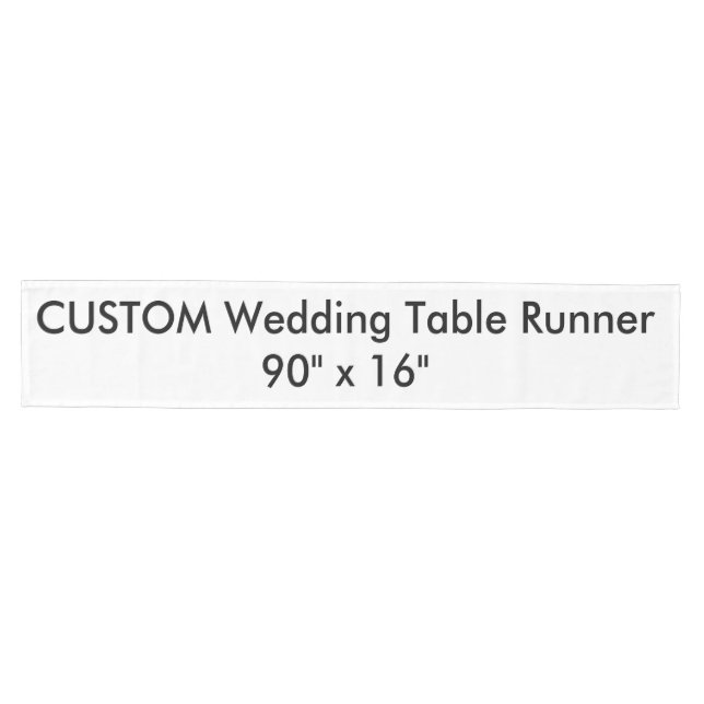 Wedding Custom Table Runner 90" x 16" (Horizontal)
