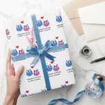 Wedding Cute Owl Couple Bride Groom Name Wrapping Paper<br><div class="desc">Personalize your wedding gift to the happy couple with this cute owl wrapping paper!  Also perfect for a bridal shower or engagement party!  Personalize with the name of the bride and the name of the groom.</div>