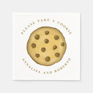 Wedding Cute Whimsical Please Take A Cookie Napkin