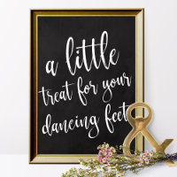 Wedding Dancing Shoes Chalkboard 8x10 Sign