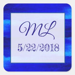 Wedding Date Bride and Groom Stickers