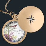 Wedding Date Bride & Groom Anniversary Necklace<br><div class="desc">Keepsake Necklaces Choose either Silver Plated or Sterling Silver</div>
