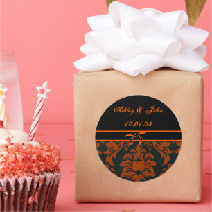 Wedding Date - Customized Classic Round Sticker